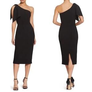Dress the Population Tiffany One-Shoulder Midi Dress